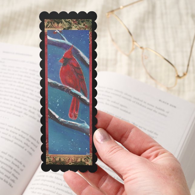 Red cardinal bird Renee Lavoie Bookmarks (Hand)