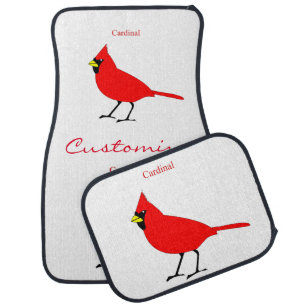 Red Cardinal Bird Thunder_Cove Car Floor Mat