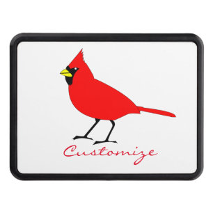 Red Cardinal Bird Thunder_Cove Hitch Cover