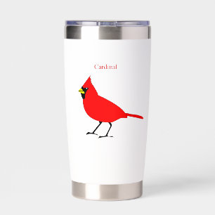 Red Cardinal Bird Thunder_Cove Insulated Tumbler