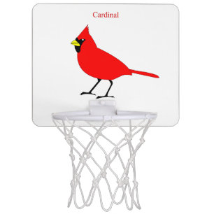 Red Cardinal Bird Thunder_Cove Mini Basketball Hoop