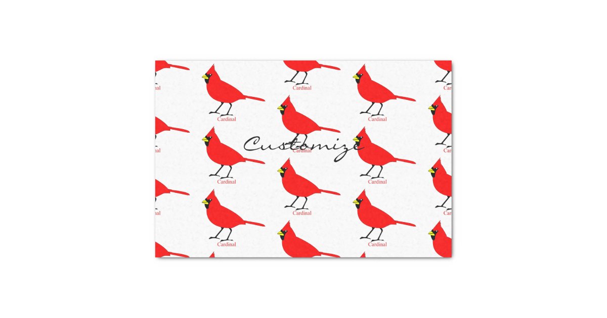 Christmas Wrapping Paper Cardinal Pattern Black With Red Birds Giftwrap  Botanical 