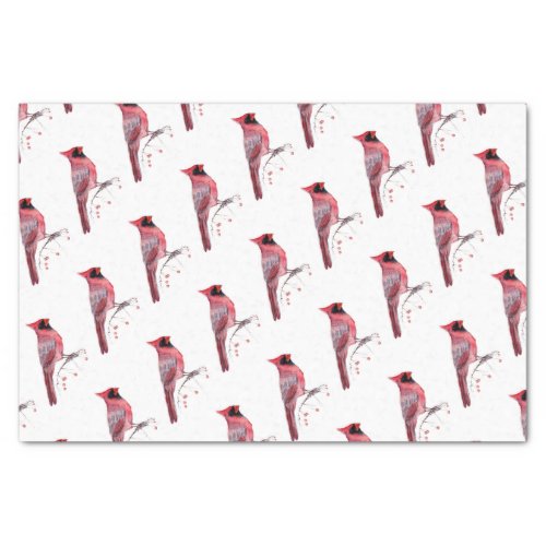 Red Cardinal Bird Tissue Paper