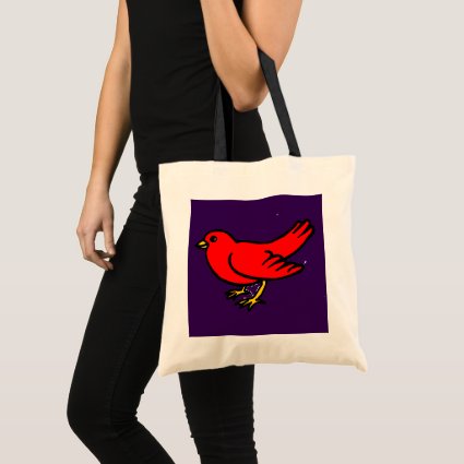 Red Cardinal Bird Tote Bag