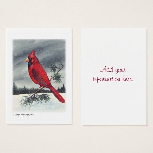 Cardinal Bird Business Card