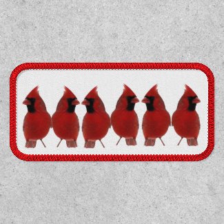 Red Cardinal Birds Animal  Patch