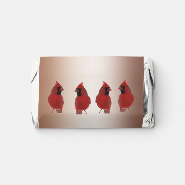 Red Cardinal Birds Hershey's Miniatures