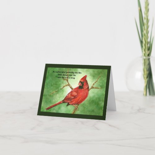 Red Cardinal  Card