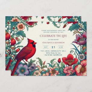 Red Cardinal Celebration of Life Funeral Memorial