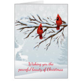 Red Cardinal Christmas Card (Front)