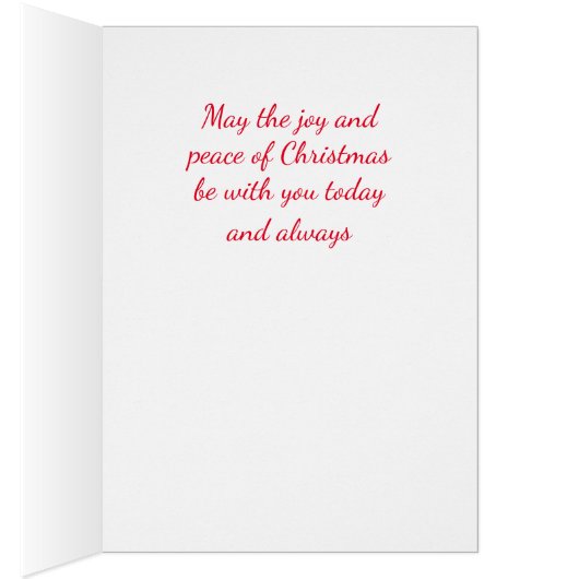 Red Cardinal Christmas Card (Inside (Right))