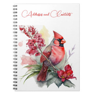 Red Cardinal Christmas Notebook