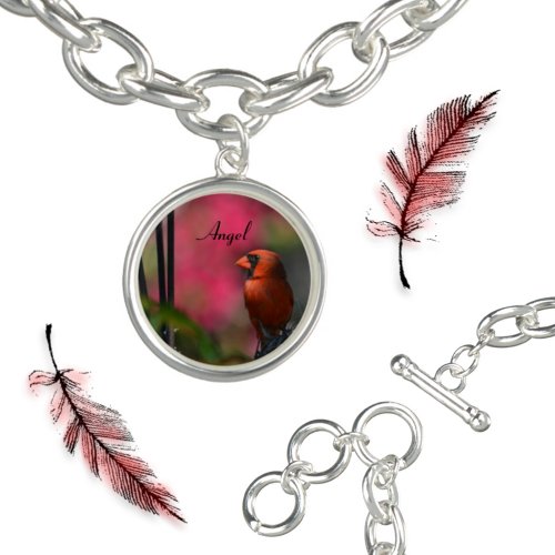 Red Cardinal Faith Memorial Bracelet