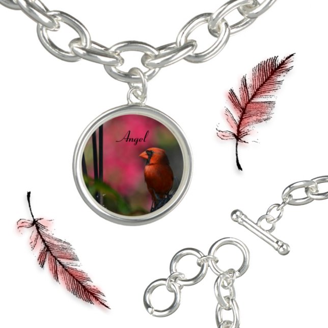 Red Cardinal Faith Memorial Bracelet (Creator Uploaded)