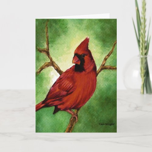 Red Cardinal Greeting Card blank