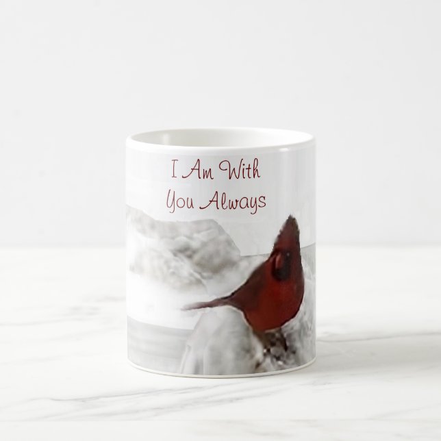 Red Cardinal "I Am With You Always" Mug (Center)