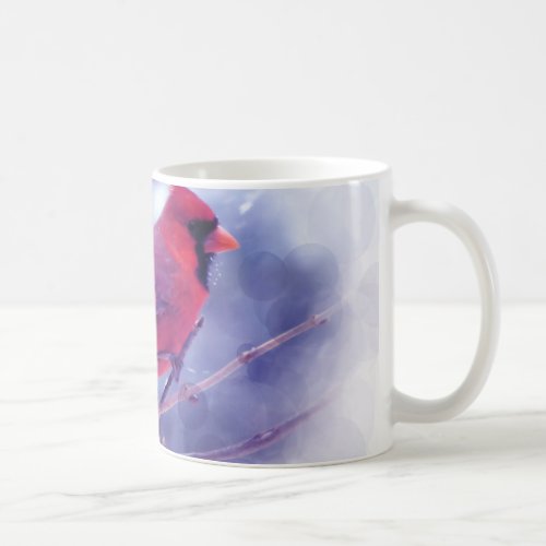 Red Cardinal in the Blizzard Coffee Mug