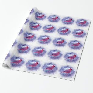 Red Cardinal in the Blizzard Wrapping Paper
