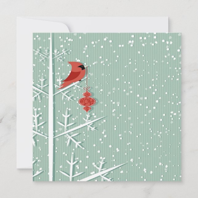 Red Cardinal Invitation (Front)