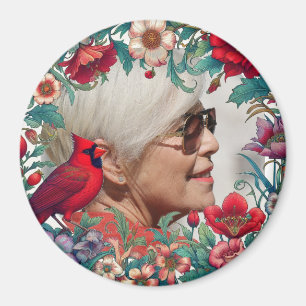 Red Cardinal Memorial Keepsake PHOTO Magnet
