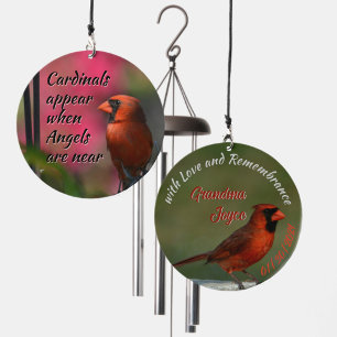 Red Cardinal Memorial Wind Chime