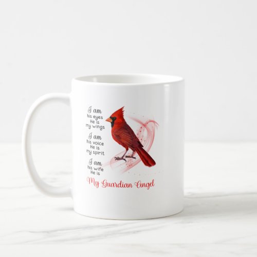 Red Cardinal My Guardian Angel Coffee Mug
