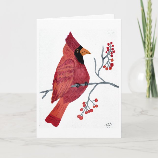 Red Cardinal Notecard (Front)