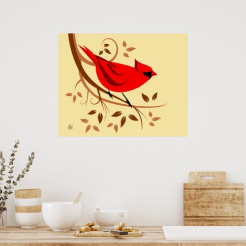 Red Cardinal Poster