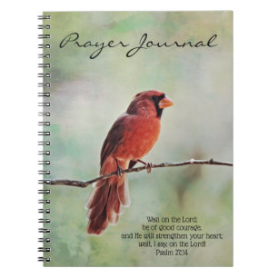 Red Cardinal Prayer Journal Psalm 27:4