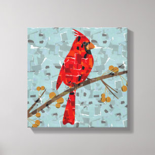 Red Cardinal , the bird of Christmas Canvas Print