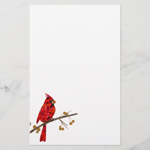 LX Hand Painted Red Male Cardinal Bird Letter Opener 