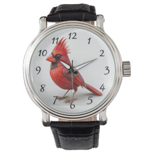 Red cardinal watch