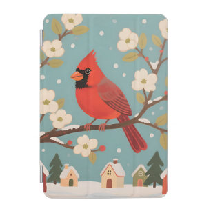 Red Cardinal Winter Branch iPad Mini Cover