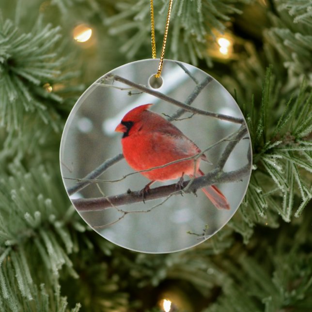 Red Cardinal Winter Ornament (Tree)