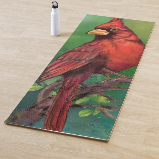 Red Cardinal Yoga Mat (In Situ)