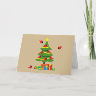 Red Cardinals - Christmas Merrier Spent Together Card