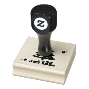 Red Cardinals - Christmas Merrier Spent Together Rubber Stamp