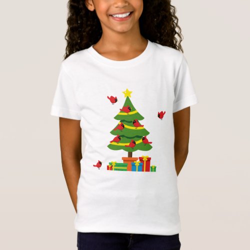 Red Cardinals _ Christmas Merrier Spent Together T_Shirt