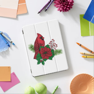 Red Cardinals on Christmas decoration iPad Pro Cover