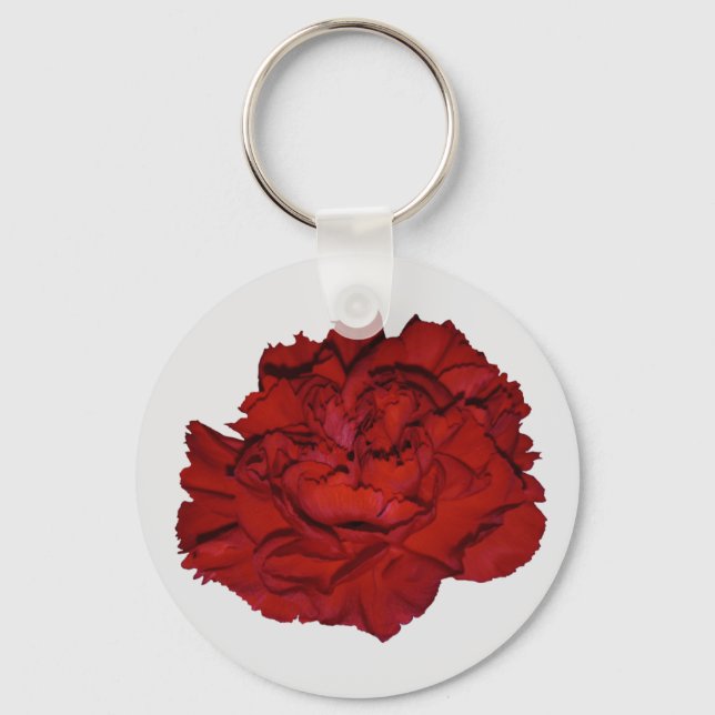 Red Carnation Keychain (Front)