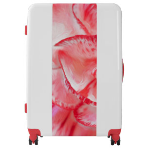 Red Carnation Large Sized Luggage Suitcase