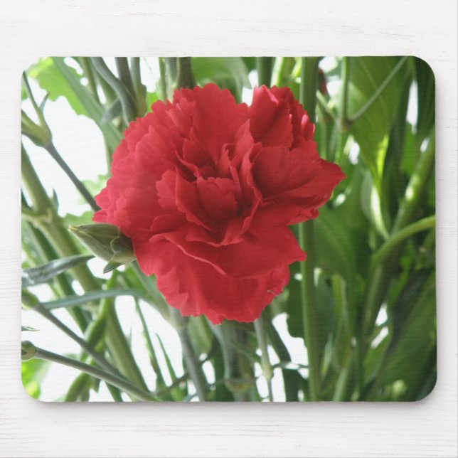 Red Carnation Mousepad (Front)