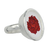 Red Carnation Ring (Side)