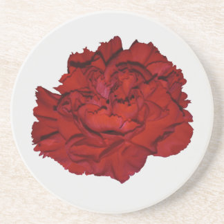 Red Carnation Sandstone Coaster