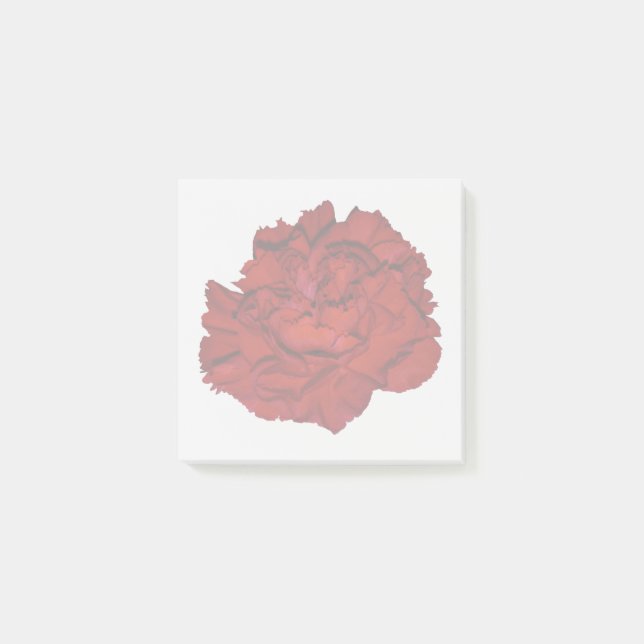 Red Carnation Sticky Notes (Front)