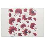Red Carnation Vector Pattern Flower Fabric