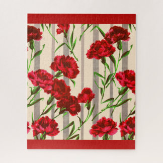 red carnations jigsaw puzzle