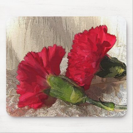 Red Carnations Mousepad
