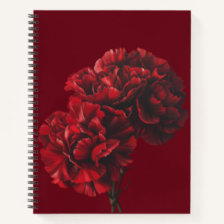 Red Carnations Notebook