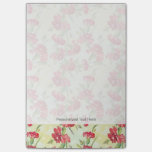 Red Carnations on green with butterflies Post-it Notes